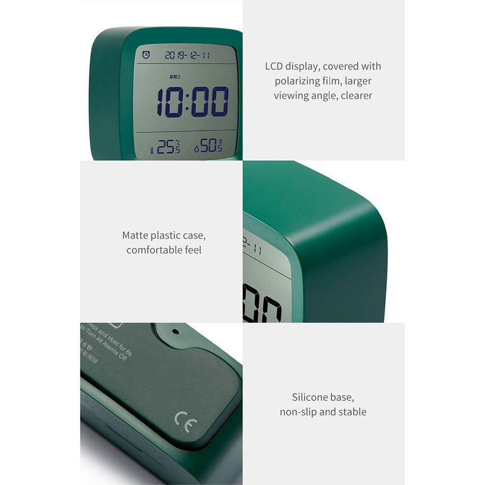 XIAOMI YOUPIN QingPing Bluetooth-compatible Temperature Humidity Detection Alarm Clock with Adjustable Backlit