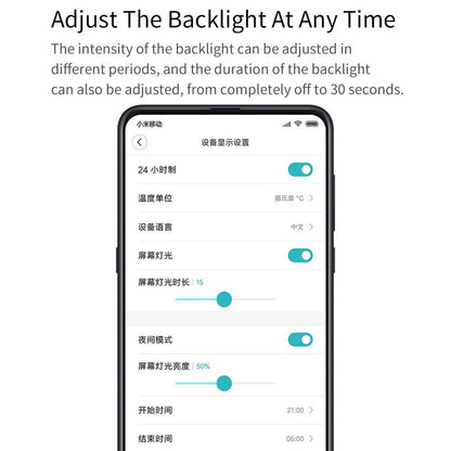 XIAOMI YOUPIN QingPing Bluetooth-compatible Temperature Humidity Detection Alarm Clock with Adjustable Backlit