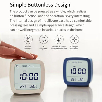 XIAOMI YOUPIN QingPing Bluetooth-compatible Temperature Humidity Detection Alarm Clock with Adjustable Backlit
