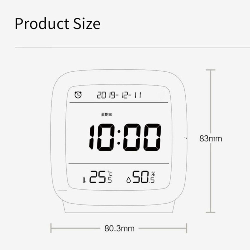XIAOMI YOUPIN QingPing Bluetooth-compatible Temperature Humidity Detection Alarm Clock with Adjustable Backlit
