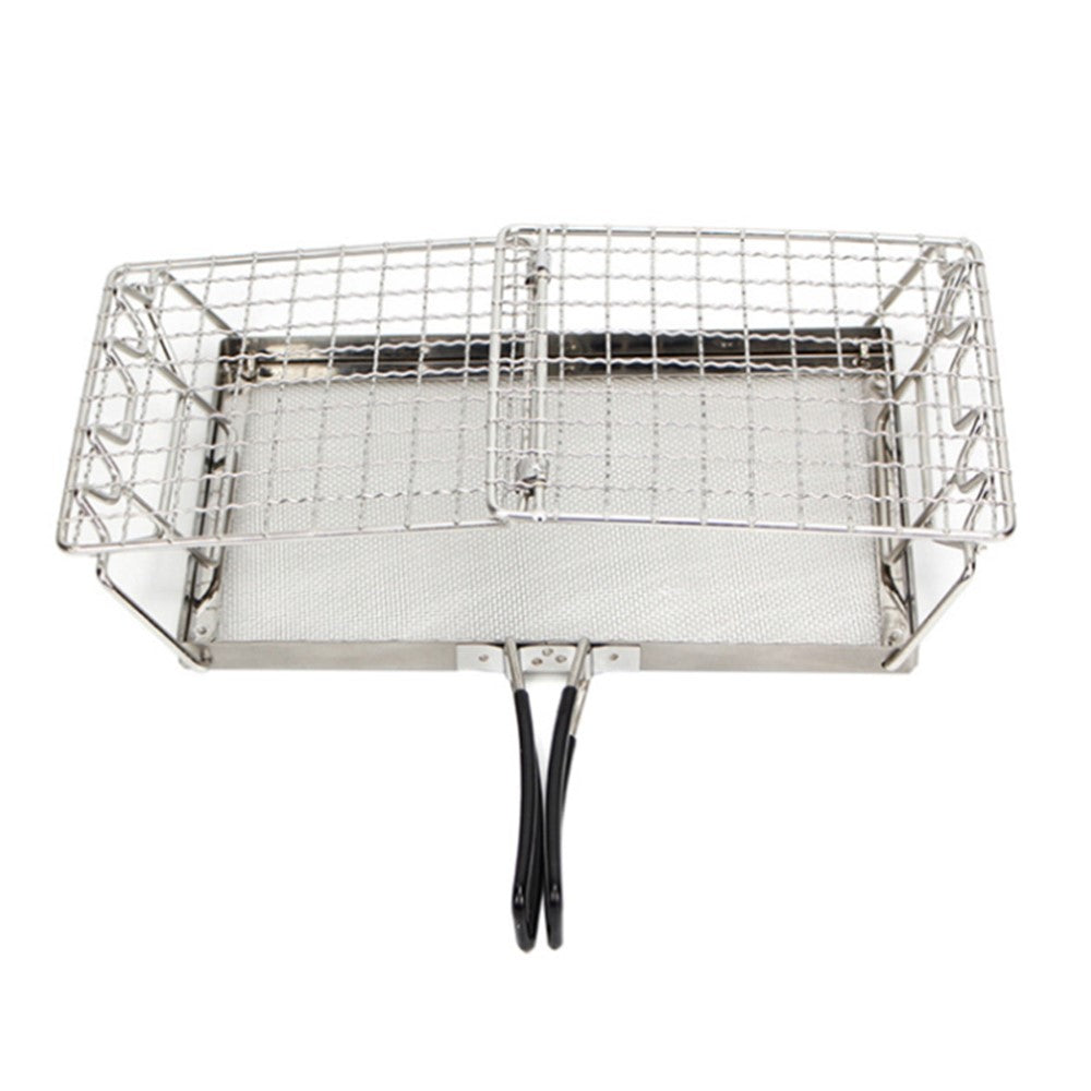 Outdoor Camping Stainless Steel Bread Rack Folding Portable BBQ Grill Rack (No FDA, BPA-Free)