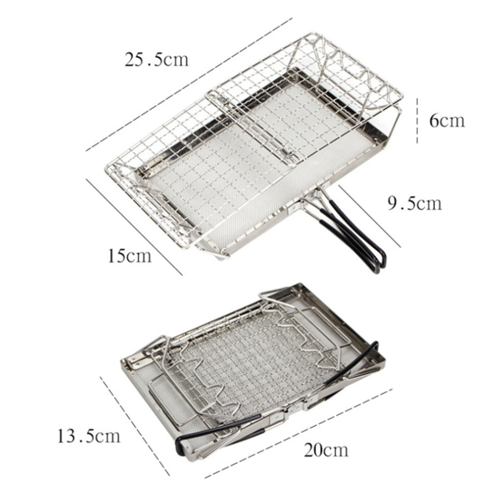 Outdoor Camping Stainless Steel Bread Rack Folding Portable BBQ Grill Rack (No FDA, BPA-Free)