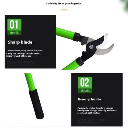 High Carbon Steel Heavy Duty Pruning Shears Thick Branches Garden Pruners Tree Trimmer Powerful Cutting Tool