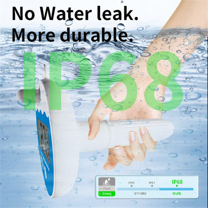 TS-PL07 Wireless Pool Thermometer IP68 Waterproof with Indoor Receiver Floating Digital Water Temperature Gauge for Swimming Pool Spa
