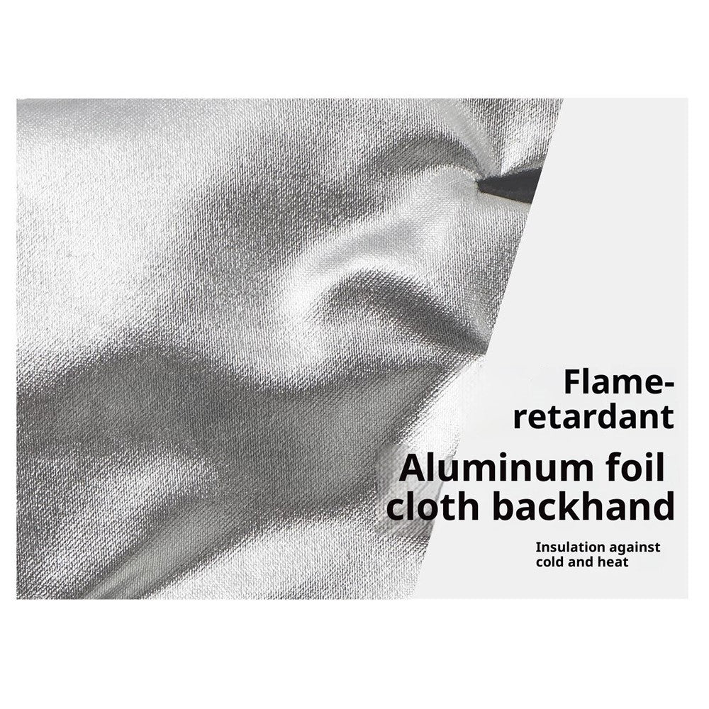 CLS High Temperature Resistant Gloves for Industrial Use Aluminum Foil Insulated Full Finger Mittens, 19 x 25.5 x 2.5cm