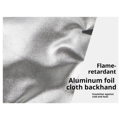 CLS High Temperature Resistant Gloves for Industrial Use Aluminum Foil Insulated Full Finger Mittens, 19 x 25.5 x 2.5cm