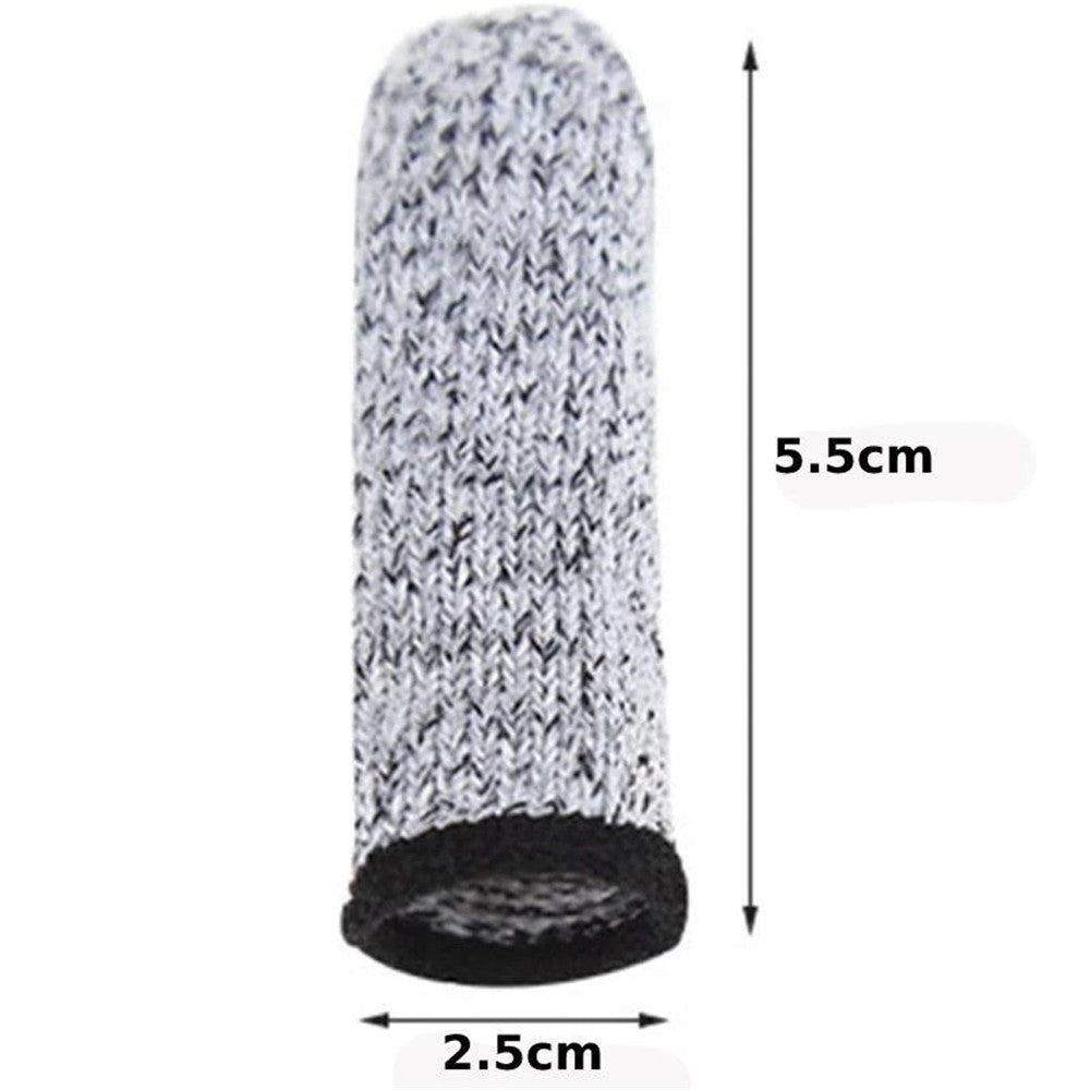 10Pcs Finger Cots 5-Level Cut Resistant Finger Protection Covers for Garden Picking Carving Kitchen Work