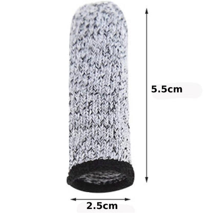10Pcs Finger Cots 5-Level Cut Resistant Finger Protection Covers for Garden Picking Carving Kitchen Work