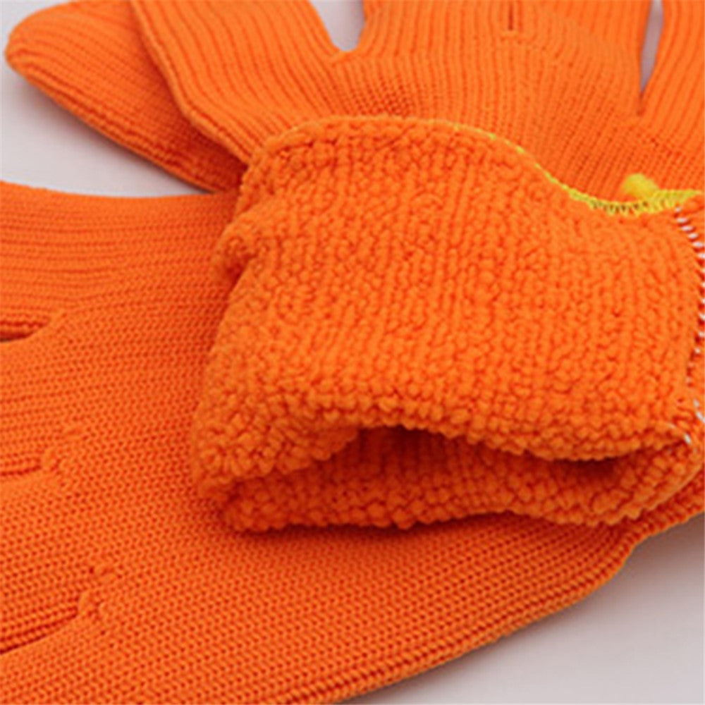 10 Pairs Thicken Knitted Gloves Terry Lining Breathable Labor Protection Gloves