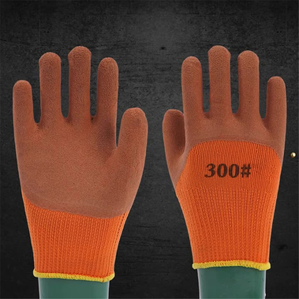 10 Pairs Winter Warm Thicken Knitted Gloves Terry Lining Labor Protection Gloves