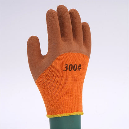 10 Pairs Winter Warm Thicken Knitted Gloves Terry Lining Labor Protection Gloves