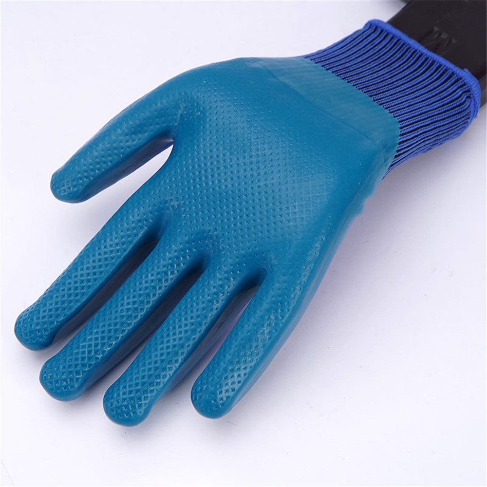 CHUANGSHI 12 Pairs Latex Safety Gloves Non-Slip Breathable Gloves for Industrial Work