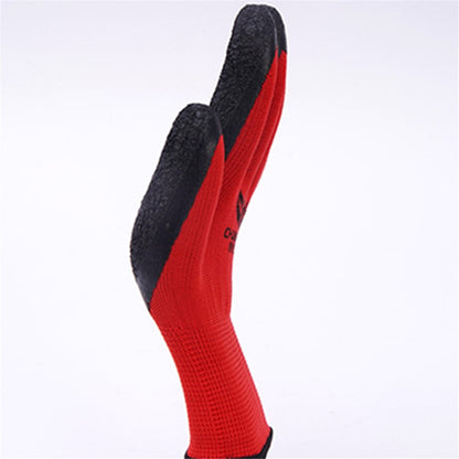 CHUANGSHI 12 Pairs Latex+Nylon Gloves Anti-skid Hand Protection Gloves