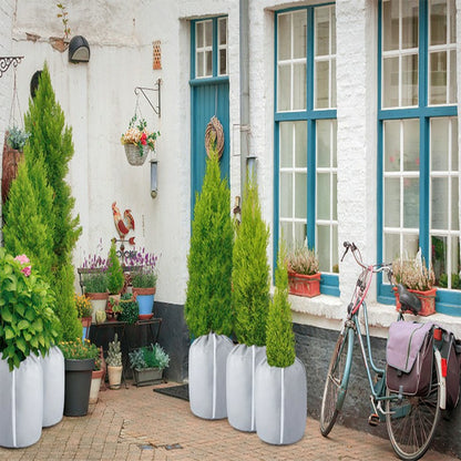 45x50cm Winter Plant Pot Protection Bag Flower Pot Cover with Drawstring and Zipper