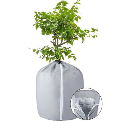 45x50cm Winter Plant Pot Protection Bag Flower Pot Cover with Drawstring and Zipper