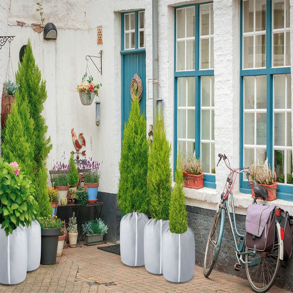 45x70cm Winter Plant Pot Protection Bag Flower Pot Cover with Drawstring and Zipper