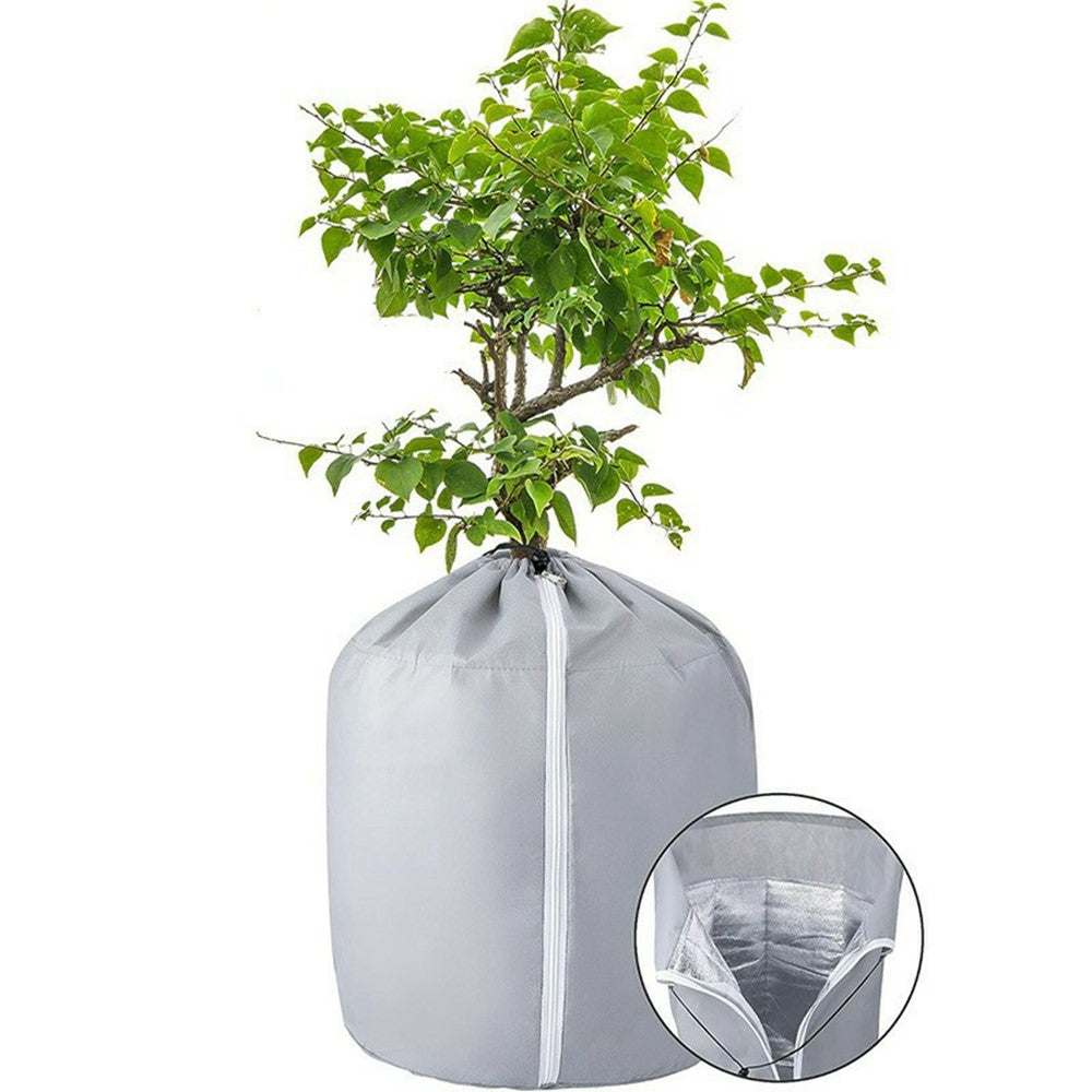 45x70cm Winter Plant Pot Protection Bag Flower Pot Cover with Drawstring and Zipper