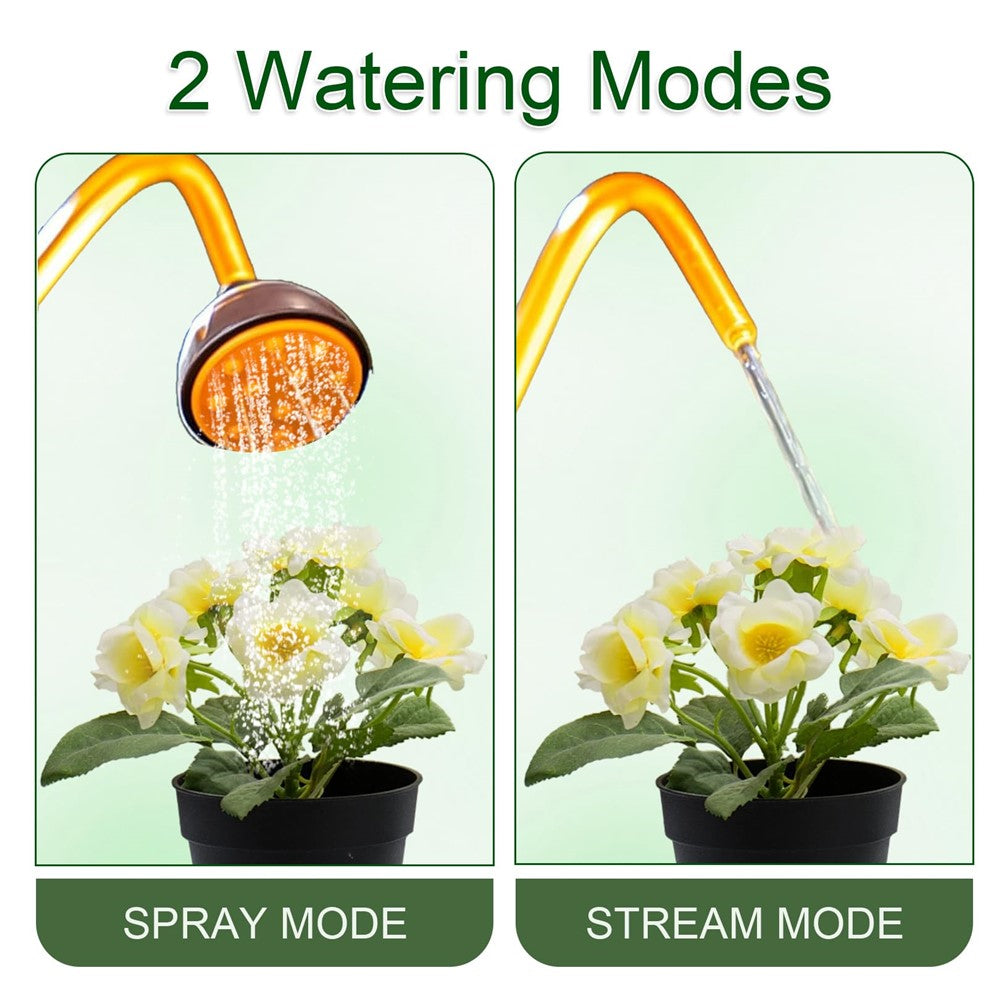 Long Spout Watering Can Squeeze Handle Thin Nozzle Bent Neck Plant Sprayer for Indoor Gardening / Houseplants