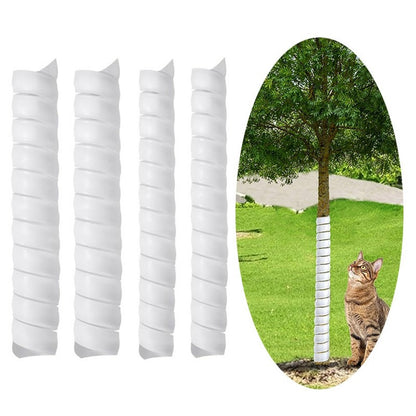 1 Large + 1 Small Tree Trunk Cover Plastic Tree Trunk Wrap Pipe Bark Protectors