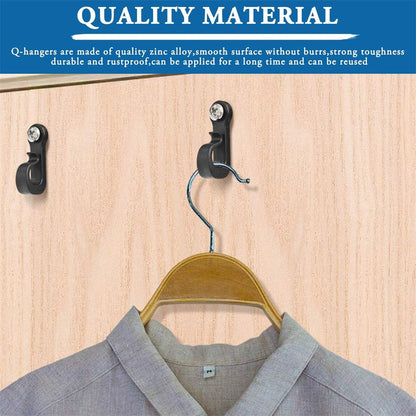 40Pcs Q-Hanger Screw Hooks ABS+Stainless Steel Outdoor Hangers for Hanging String Lights