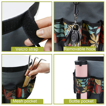 829807 600D Oxford Cloth Garden Tool Storage Bag 10 Pockets Gardening Tools Bucket Bag