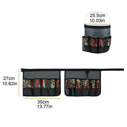 829807 600D Oxford Cloth Garden Tool Storage Bag 10 Pockets Gardening Tools Bucket Bag