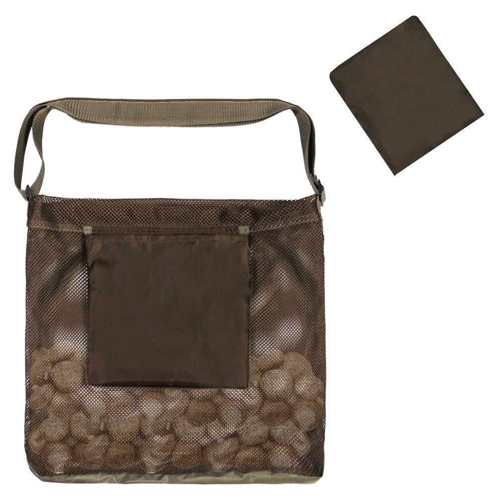 846403 Outdoor Mushroom Hunting Mesh Bag Fruit Picking Bag Harvest Bag, 45x42cm (No FDA)