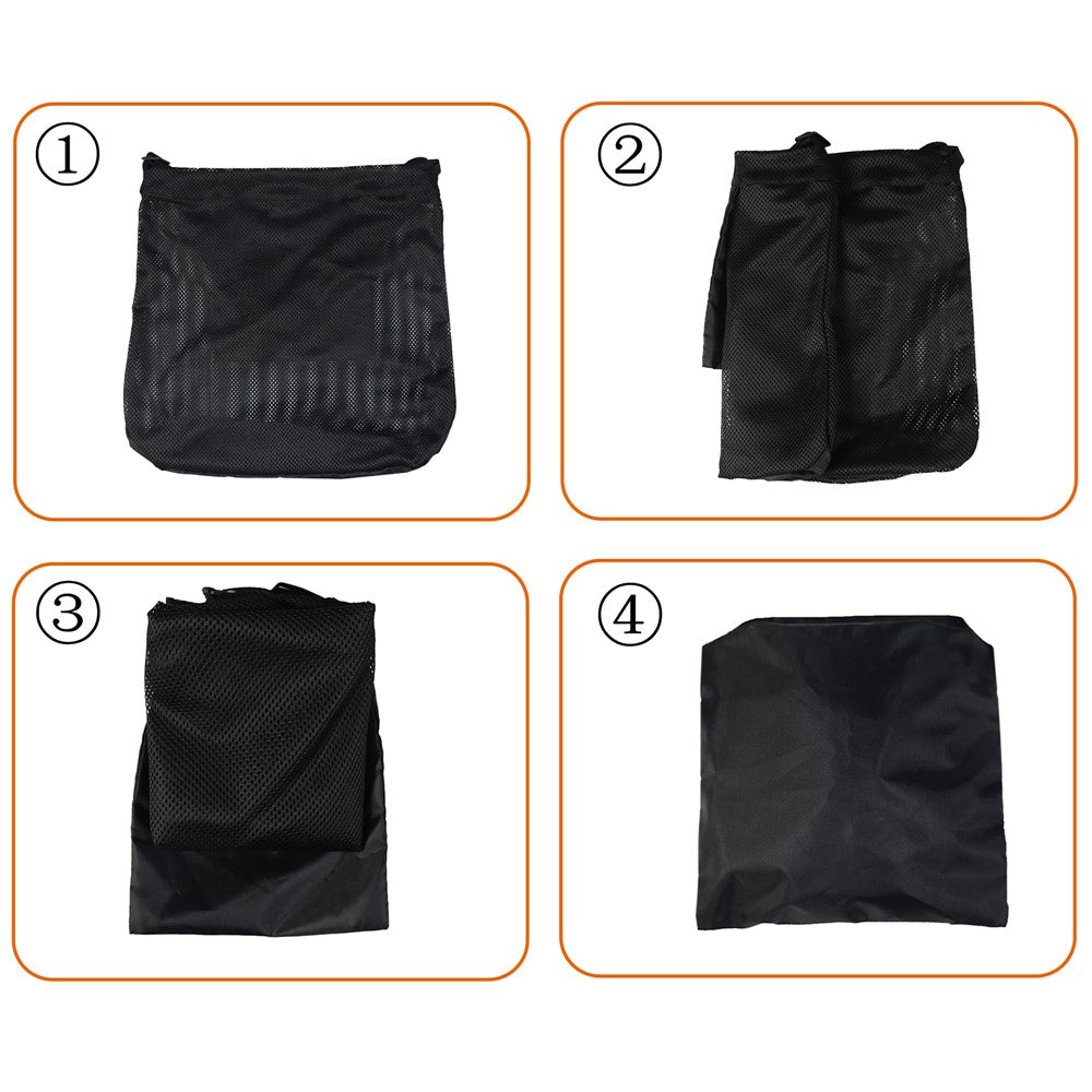 846403 Outdoor Mushroom Hunting Mesh Bag Fruit Picking Bag Harvest Bag, 45x42cm (No FDA)