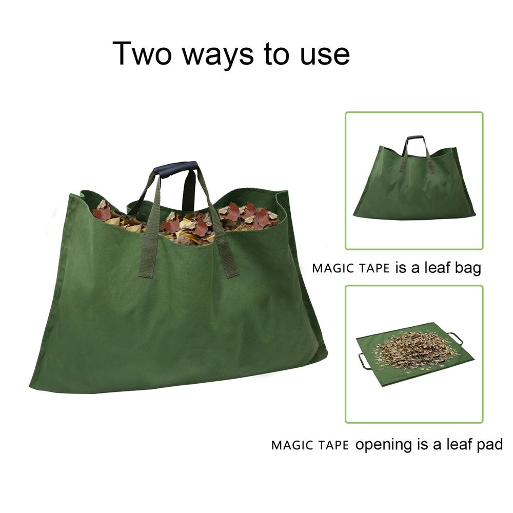829402 Leaf Bag for Collecting Leaves, Canvas Waste Storage Handbag Tarp for Yard Garden