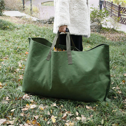 829402 Leaf Bag for Collecting Leaves, Canvas Waste Storage Handbag Tarp for Yard Garden