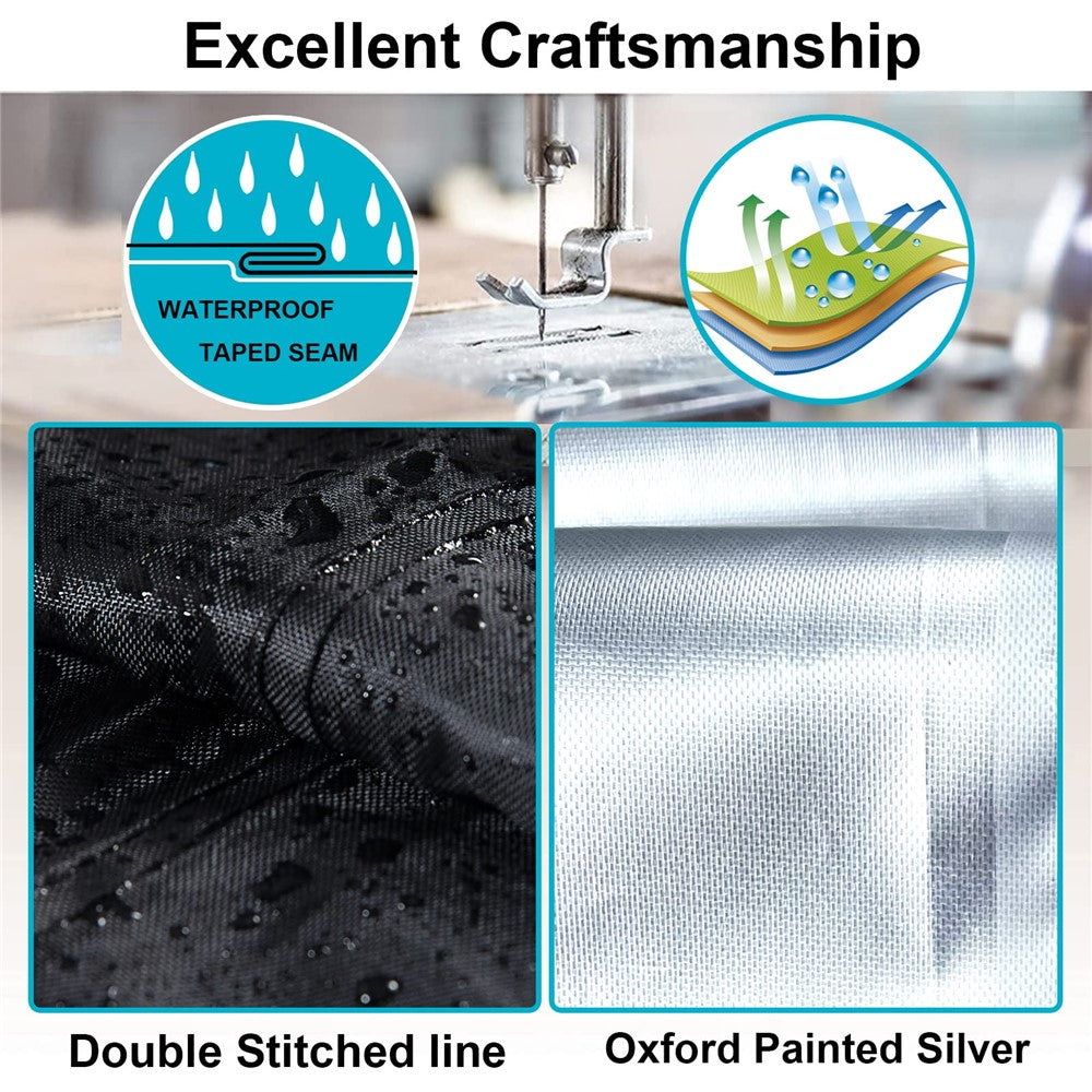 12FT Round Swimming Pool Cover 210D Oxford Cloth Solar Cover for Above Ground Pools