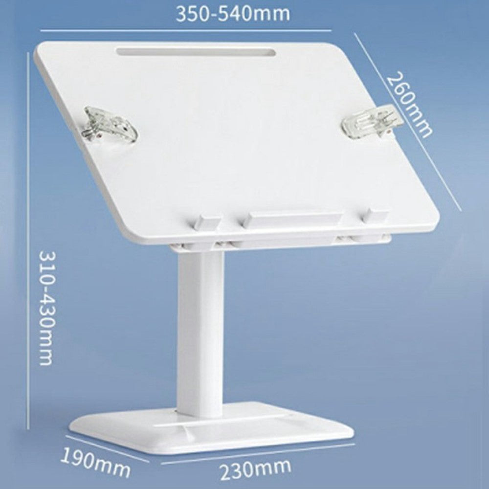 Upgraded Children Reading Book Holder Stand Telescopic Adjustable Angle Desktop Floor ABS Reading Rack