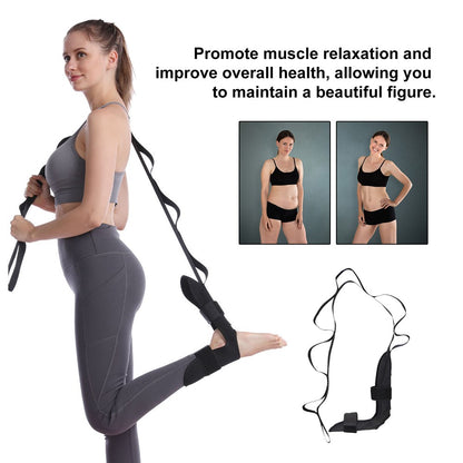 HOUKEA HKB08-A007-1-WH1 Progressive Stretchable Belt Body Shaping Yoga Stretching Ankle Tension Rope