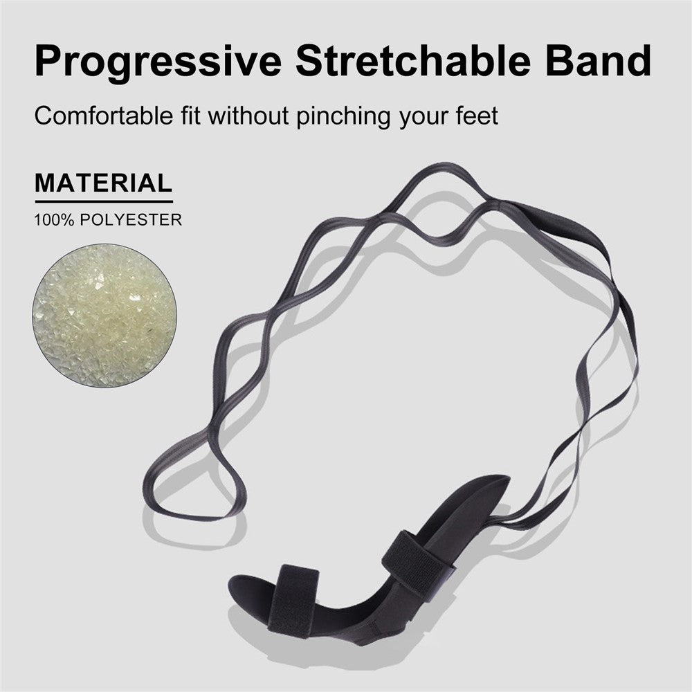 HOUKEA HKB08-A007-1-WH1 Progressive Stretchable Belt Body Shaping Yoga Stretching Ankle Tension Rope