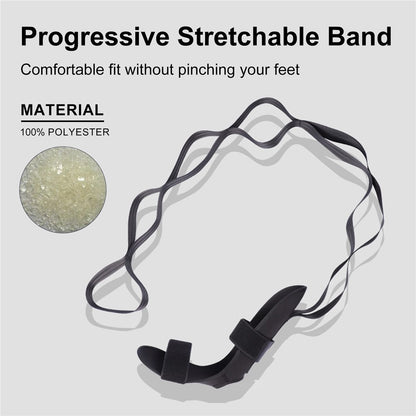 HOUKEA HKB08-A007-1-WH1 Progressive Stretchable Belt Body Shaping Yoga Stretching Ankle Tension Rope