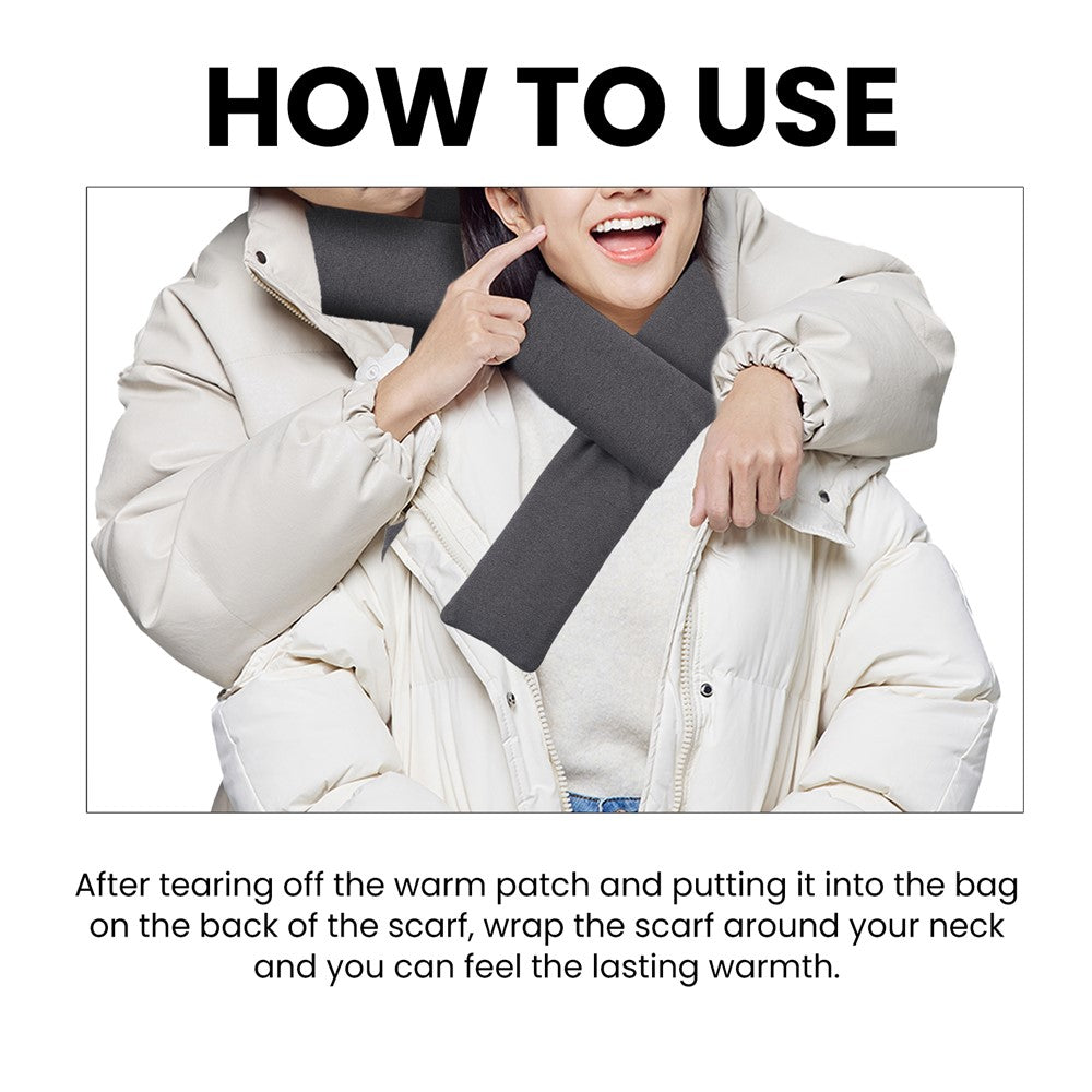 HOUKEA HKA06-A010-1-MX1 Heating Scarf Winter Neck Protector Hot Compress Neck Cover Anti-Freezing Warm Heat Scarf