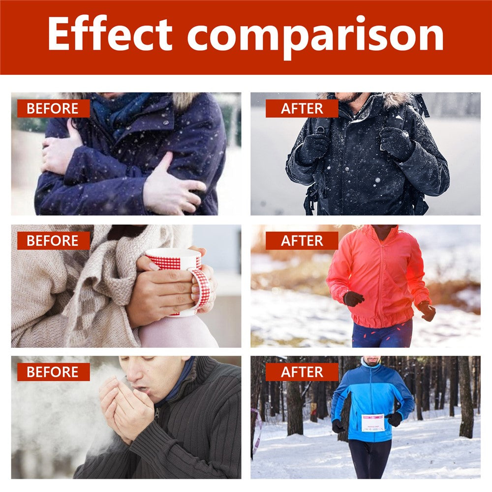 HOUKEA HKA06-A021-2-BK2 1 Pair Nylon Gloves Winter Outdoor Sports Skiing Touch Screen Hand Warm Gloves