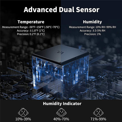 E0828S Smile Face Digital Alarm Clock Multi-Function Household Thermometer Hygrometer (With Backlit)