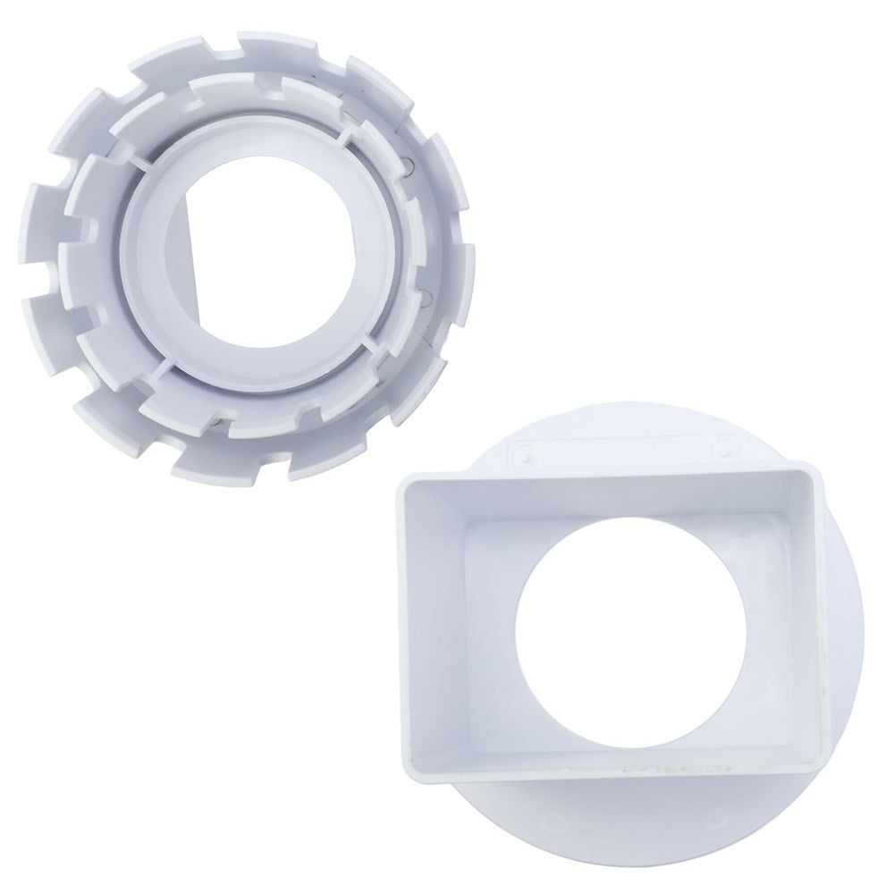 2x3 Inch Drain Pipe Draining Rain Gutter PVC Drain Connector Downspout Adapter