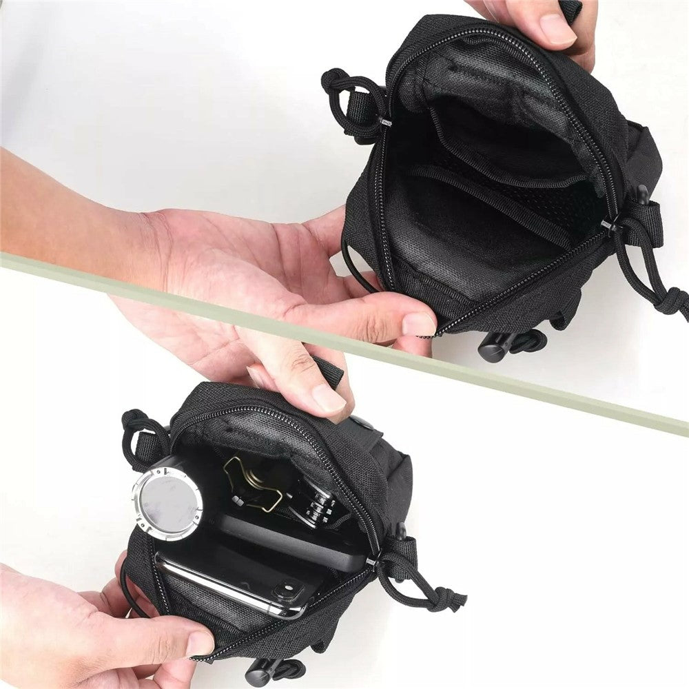 Tactical Outdoor Hiking Camping Waist Pack Small Hanging Bag with Water Bottle Holder