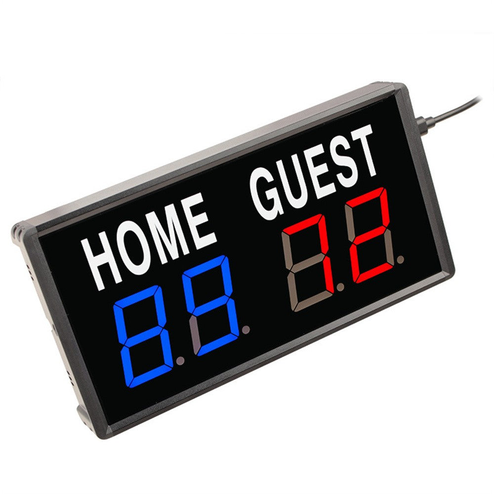 Electronic Scoreboard Aluminum Alloy LED Display Sports Score Keeper with Remote Control