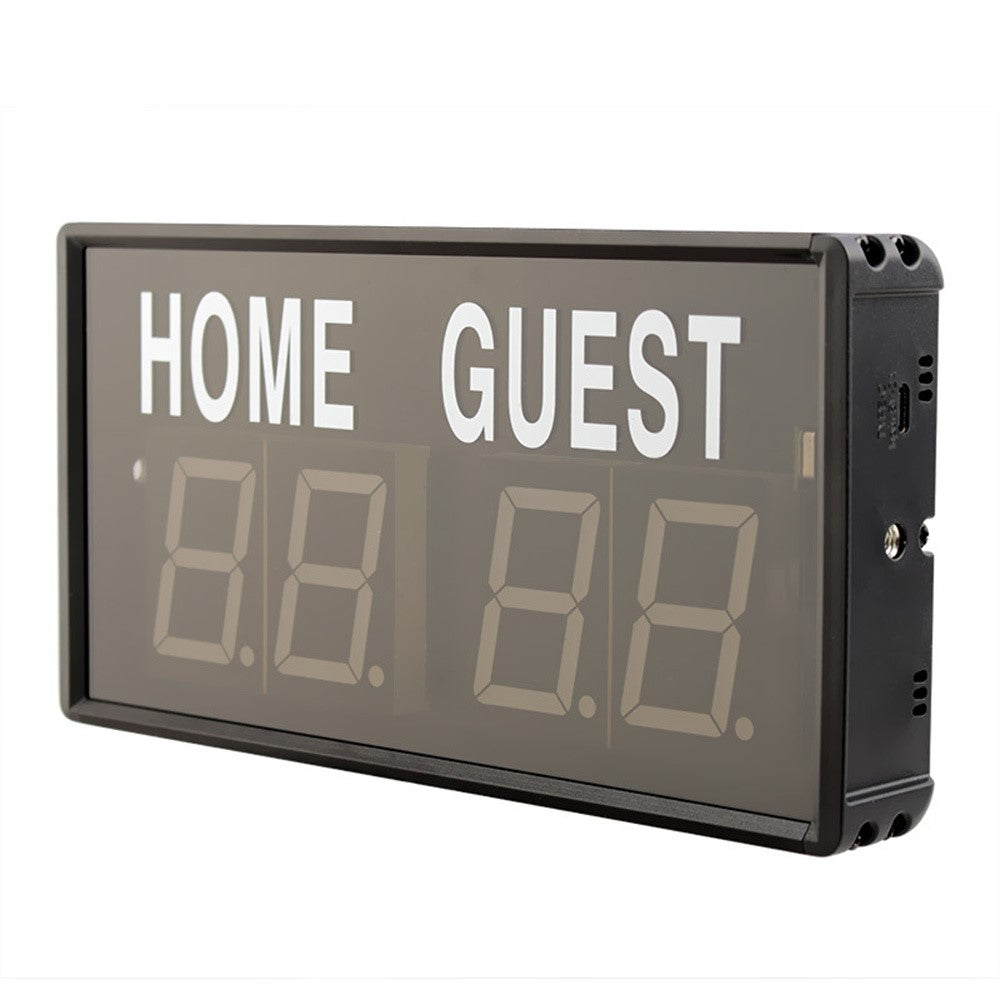 Electronic Scoreboard Aluminum Alloy LED Display Sports Score Keeper with Remote Control