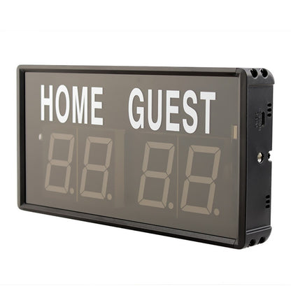 Electronic Scoreboard Aluminum Alloy LED Display Sports Score Keeper with Remote Control