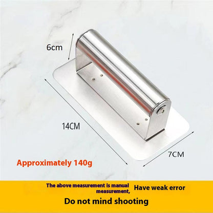 Teppanyaki Griddle Barbecue Grill Pan Cleaning Brush Scrubber Pad with Stainless Steel Handle