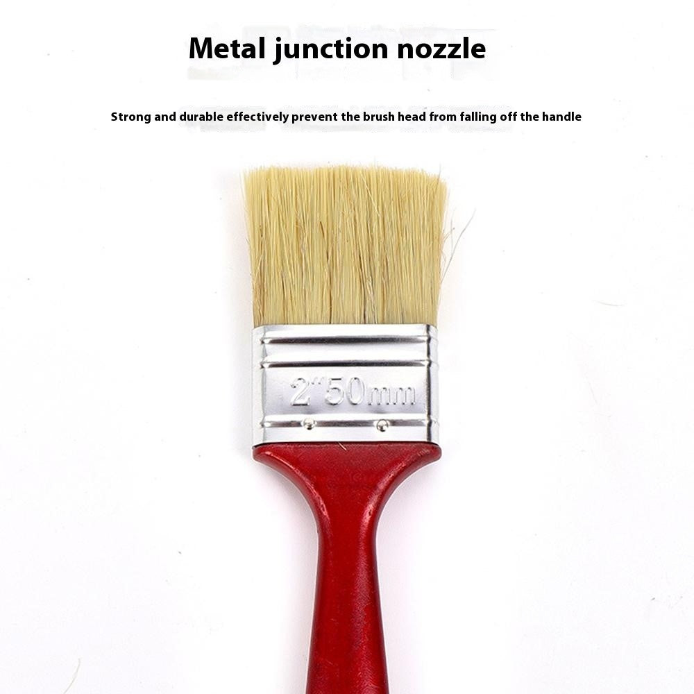 Paint Brush Natural Bristle Cleaning Brush for Latex Paint / Emulsion / Adhesive Application