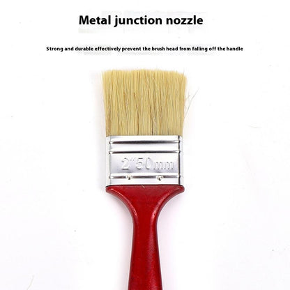 Paint Brush Natural Bristle Cleaning Brush for Latex Paint / Emulsion / Adhesive Application