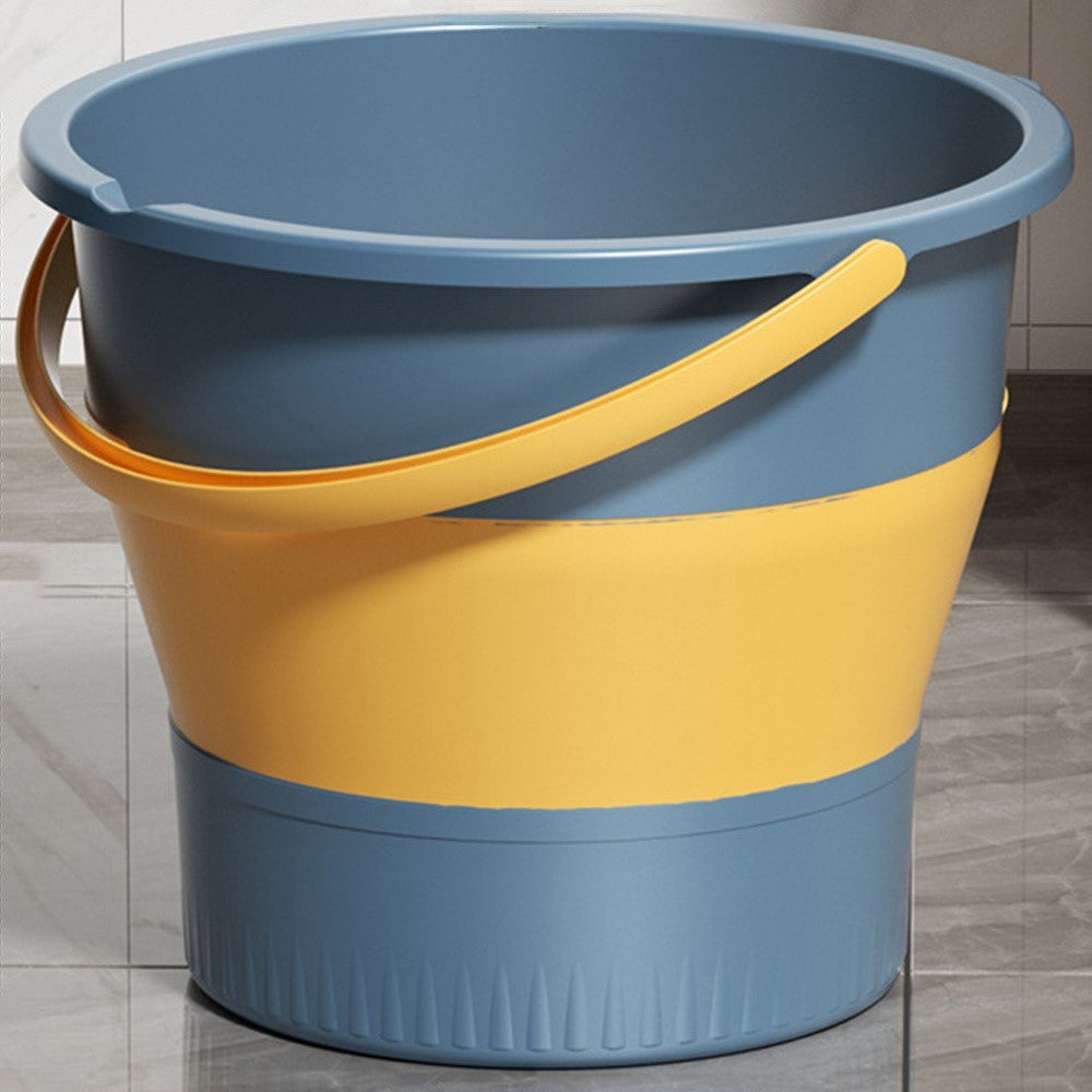 Foldable Water Bucket 5L Portable Thickened Plastic Collapsible Container for Outdoor  /  Home Use