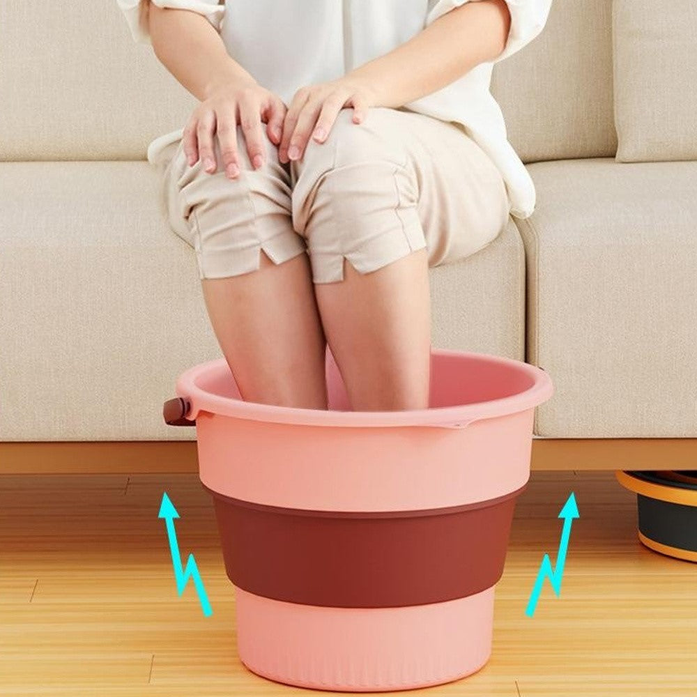 Foldable Water Bucket 5L Portable Thickened Plastic Collapsible Container for Outdoor  /  Home Use