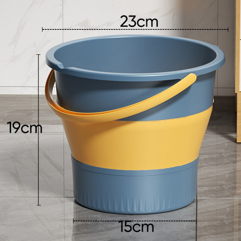 Foldable Water Bucket 5L Portable Thickened Plastic Collapsible Container for Outdoor  /  Home Use