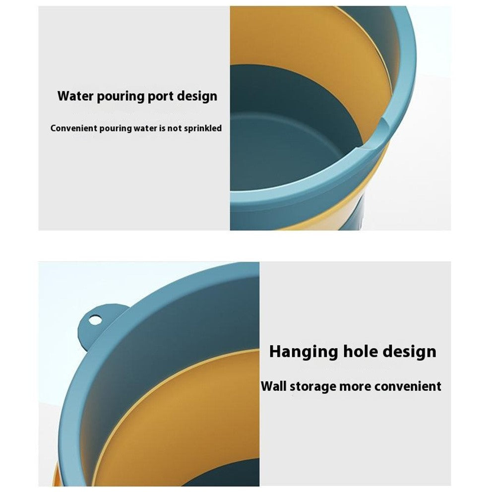 Foldable Water Bucket 5L Portable Thickened Plastic Collapsible Container for Outdoor  /  Home Use
